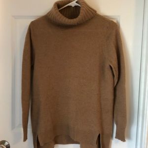Halogen Camel cowlneck cashmere